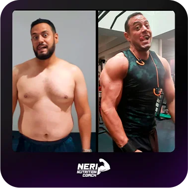 Antes y después de un paciente de Neri Nutrition Coach